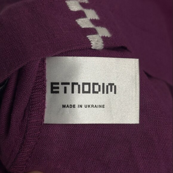 100% linen Etnodim boho blouse - Picture 9 of 10